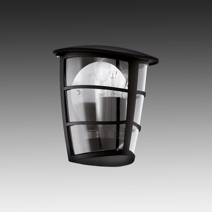 Уличный настенный светильник Aloria черного цвета - купить Настенные уличные светильники по цене 2650.0