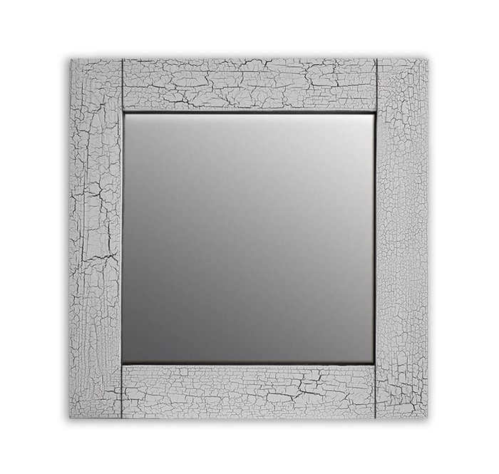 Настенное зеркало Кракелюр 50х65 серого цвета - купить Настенные зеркала по цене 13190.0