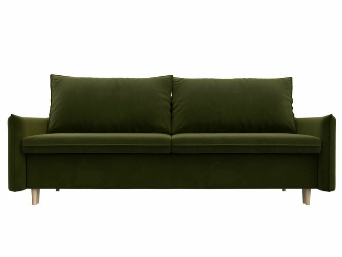 Прямой диван-кровать Хьюстон зеленого цвета - купить Прямые диваны по цене 52999.0