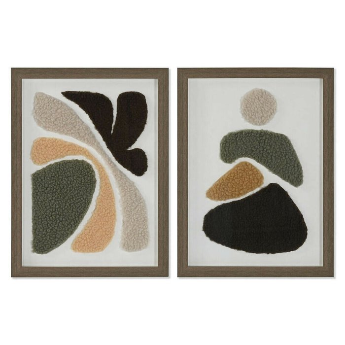 Картина Абстракция город 30 x 2,5 x 40 cm (2 штук)