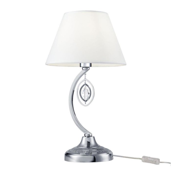 Настольная лампа Luciana с белым абажуром