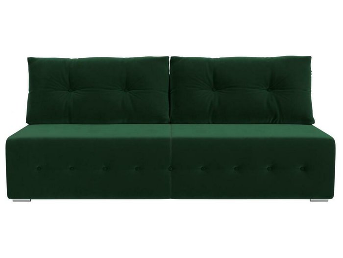 Прямой диван-кровать Лондон зеленого цвета - купить Прямые диваны по цене 31999.0