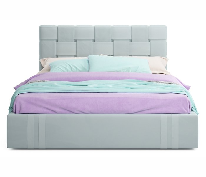 Кровать Tiffany 160х200 мятного цвета с матрасом - лучшие Кровати для спальни в INMYROOM