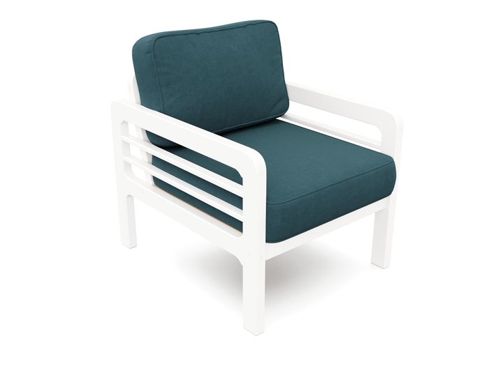 Кресло Бергер темно-голубого цвета - лучшие Интерьерные кресла в INMYROOM