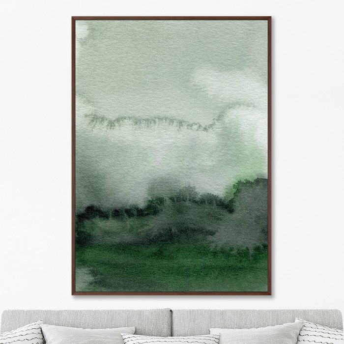 Репродукция картины на холсте Fog in the mountains