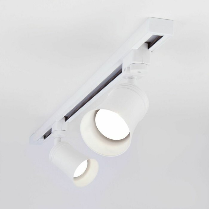 Трековый светильник Vetro для однофазного шинопровода белого цвета - лучшие Трековые светильники в INMYROOM