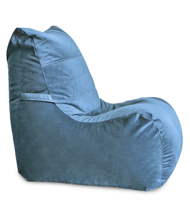 Кресло мешок Чилаут Maserrati 17 XL синего цвета - купить Бескаркасная мебель по цене 5175.0