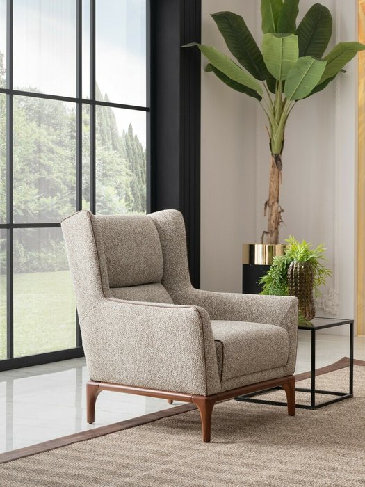 Кресло Сиена бежевого цвета - лучшие Интерьерные кресла в INMYROOM