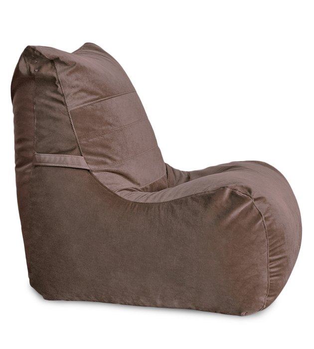 Кресло мешок Чилаут Maserrati 09 XL темно-коричневого цвета - купить Бескаркасная мебель по цене 5693.0
