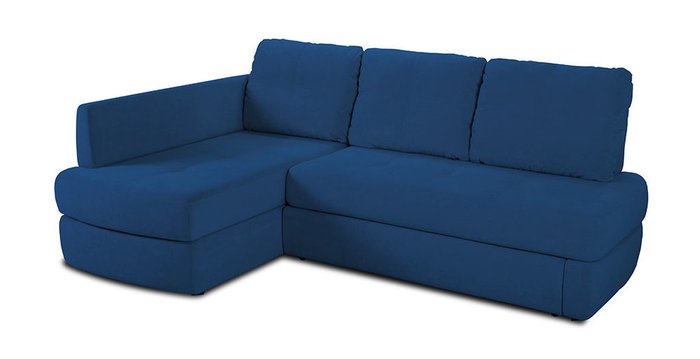 Угловой диван-кровать Арно синего цвета - купить Угловые диваны по цене 78738.0
