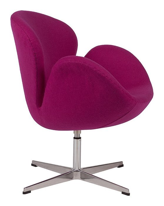 Кресло Swan Chair лилового цвета - лучшие Интерьерные кресла в INMYROOM