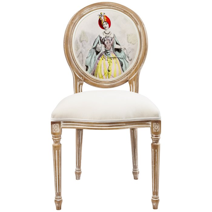 Стул Влюбленная леди Тюльпан бежевого цвета - купить Обеденные стулья по цене 32000.0