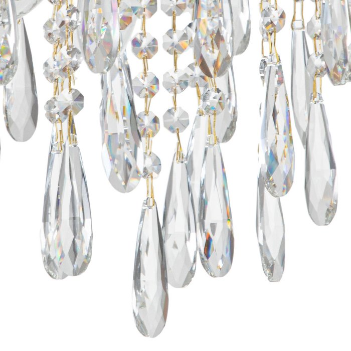 Потолочная люстра Aurea с хрустальными подвесками  - лучшие Потолочные люстры в INMYROOM
