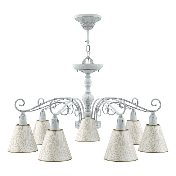 Подвесная люстра Lamp4you Provence с бежевыми плафонами - купить Подвесные люстры по цене 12279.0
