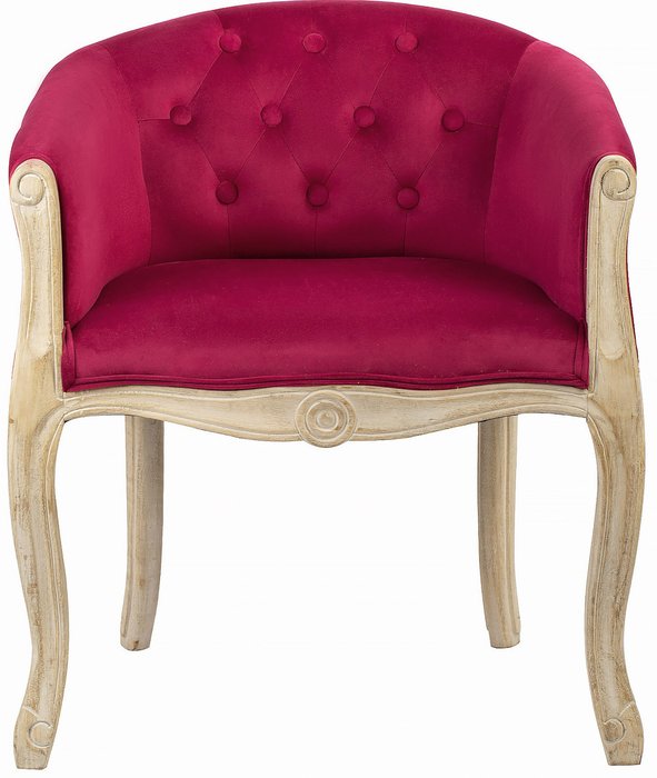 Кресло в обивке из велюра розового цвета - купить Интерьерные кресла по цене 35680.0