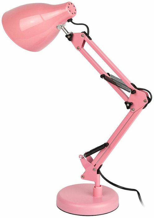 Настольная лампа N-123 Б0052757 (металл, цвет розовый) - купить Рабочие лампы по цене 1524.0
