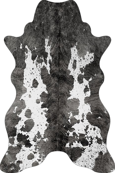 Ковер черно-белого цвета 60х100 см