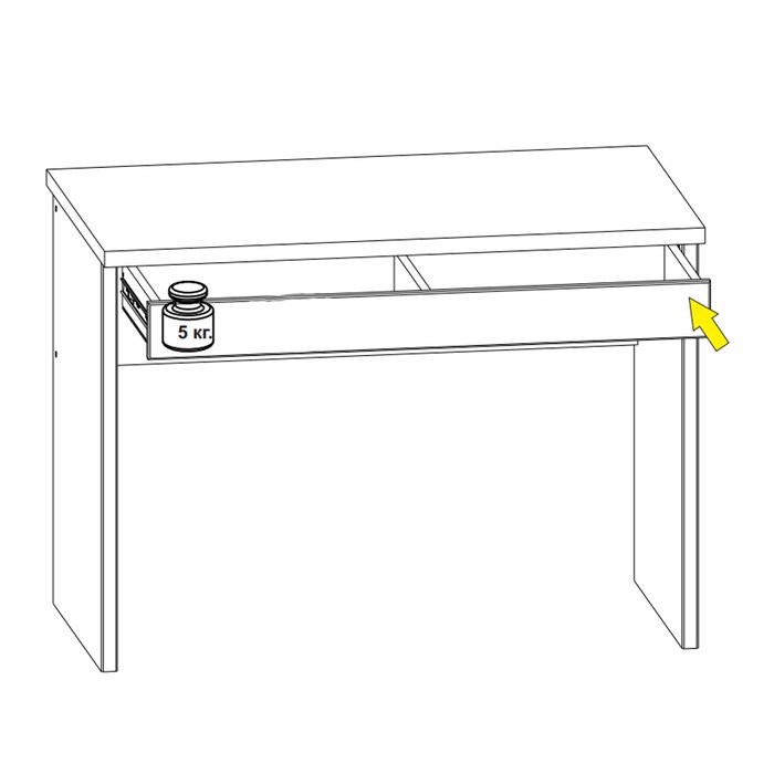 Письменный стол Diesel цвет дуб мадура с выдвижным ящиком  - купить Письменные столы по цене 8999.0