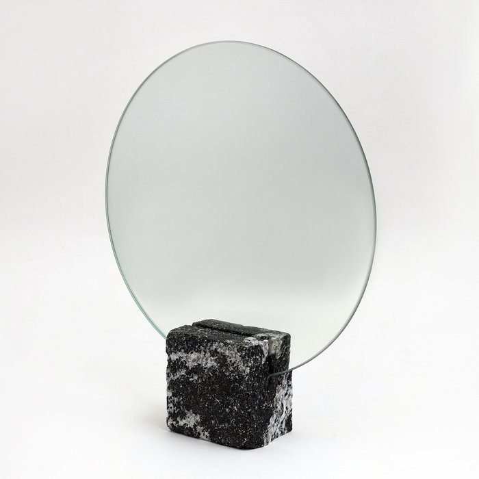 Настольное зеркало Vulcano c подставкой из натурального камня - купить Настольные зеркала по цене 2890.0