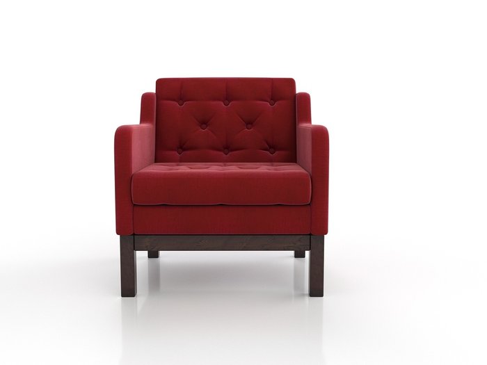 Кресло Айверс красного цвета - лучшие Интерьерные кресла в INMYROOM