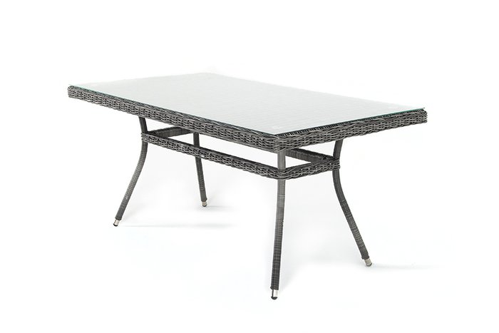 Обеденный стол Латте 160 графитового цвета - лучшие Садовые столы в INMYROOM