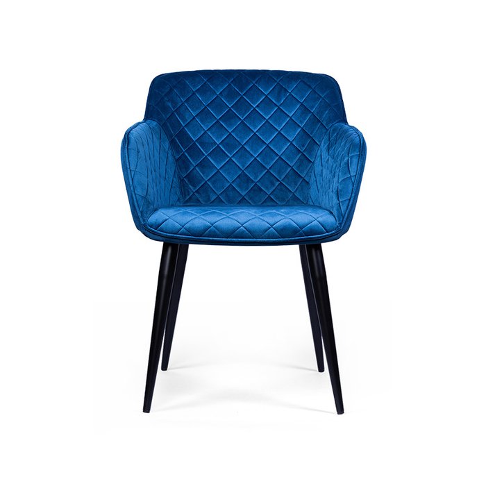 Полукресло Plume Rorte синего цвета - купить Обеденные стулья по цене 11500.0