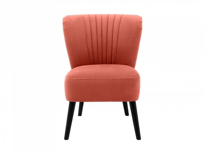 Кресло Barbara кораллового цвета - купить Интерьерные кресла по цене 15200.0