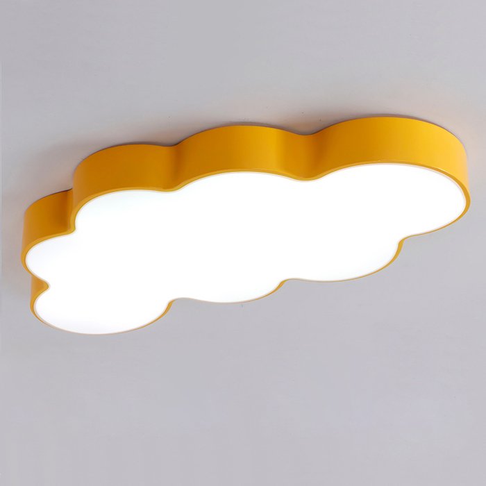 Потолочный светильник Cloud M желтого цвета - купить Потолочные светильники в детскую по цене 16640.0