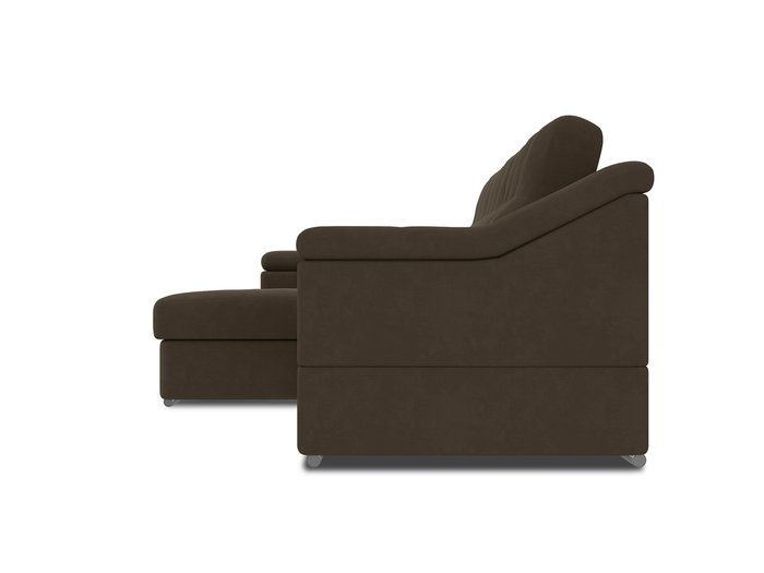 Угловой диван-кровать левый Liverpool темно-коричневого цвета - лучшие Угловые диваны в INMYROOM