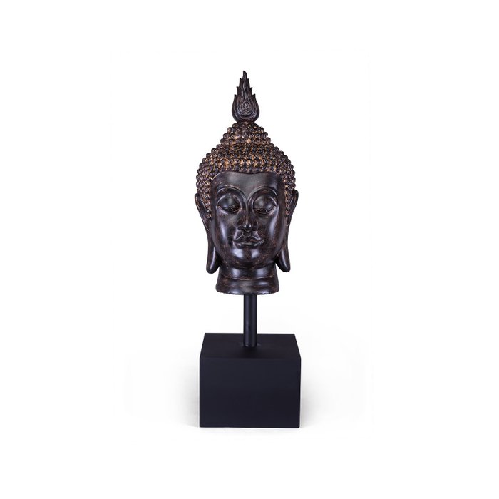 Декор Голова Будды бронзового цвета
