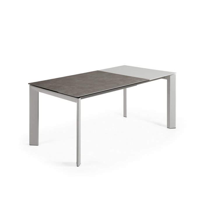Раздвижной обеденный стол Atta S с основанием серого цвета - лучшие Обеденные столы в INMYROOM