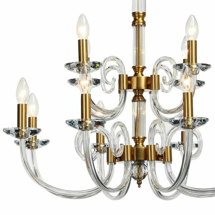 Люстра подвесная хрустальная Stilfort 1050/03/12P серия Glass - купить Подвесные люстры по цене 63250.0 Люстра подвесная хрустальная Stilfort 1050/03/12P серия Glass - купить Подвесные люстры по цене 63250.0