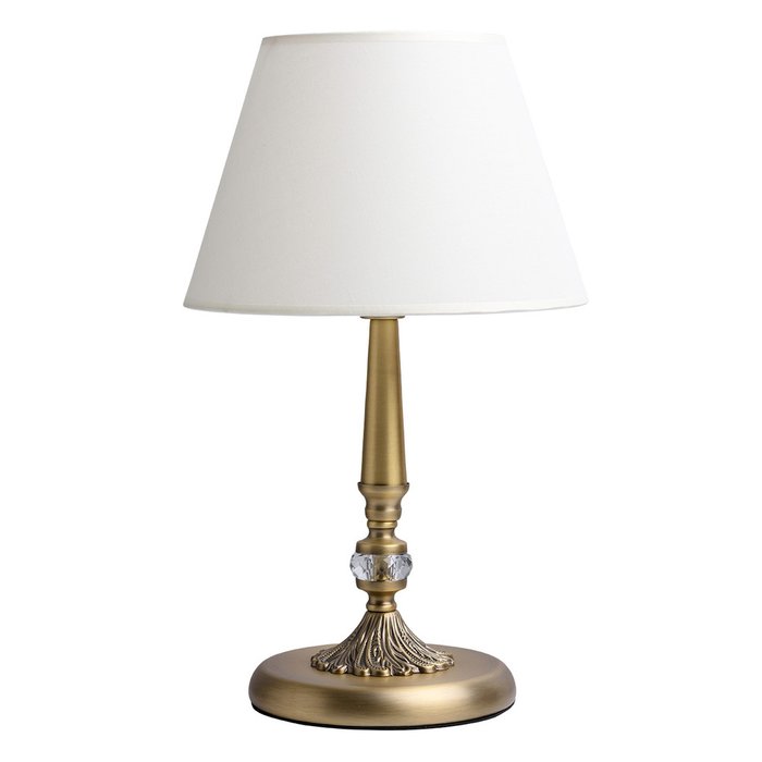 Настольная лампа Аврора с белым абажуром