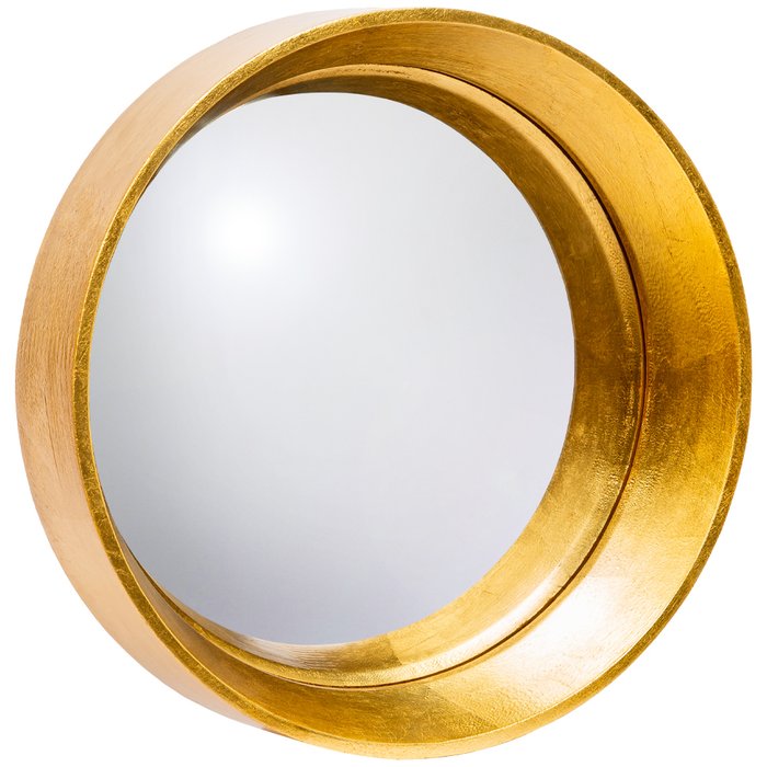 Настенное зеркало Хогард Голд S в раме золотого цвета - купить Настенные зеркала по цене 5900.0