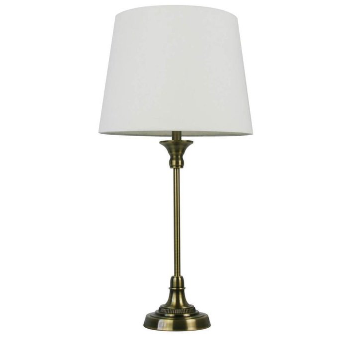 Настольная лампа Салон с белым абажуром