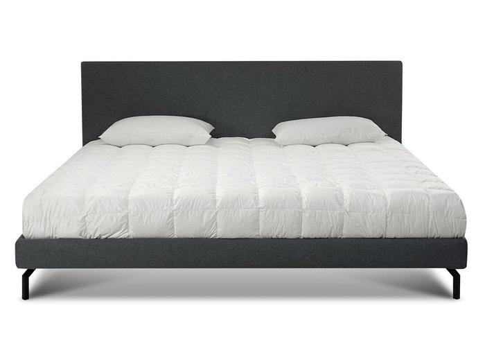 Кровать Jazz 200х200 темно-серого цвета с ортопедической решеткой - купить Кровати для спальни по цене 122500.0