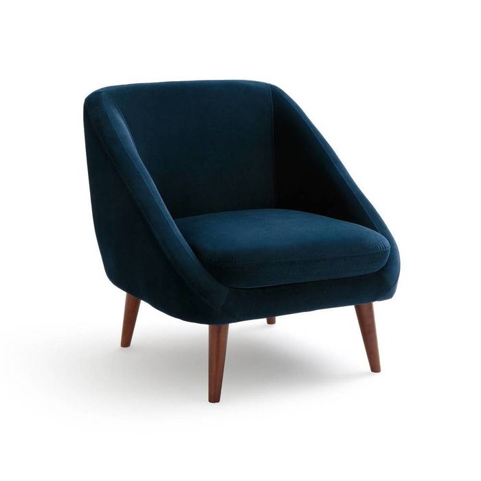 Кресло винтажное Séméon синего цвета