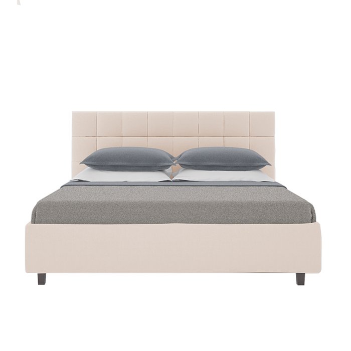 Кровать Wales светло-бежевого цвета 180х200  - купить Кровати для спальни по цене 102000.0