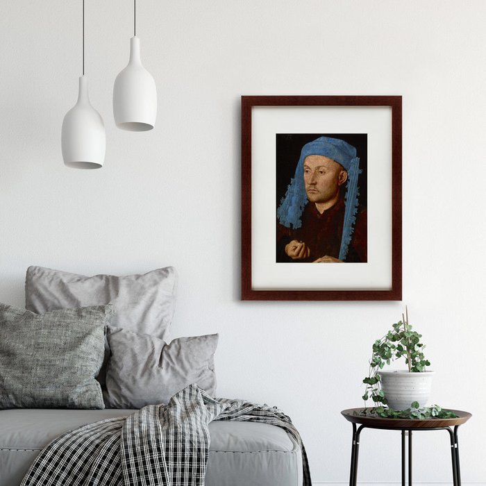 Картина Portrait of a Man with a Blue Chaperon ca  1430 г. - лучшие Картины в INMYROOM