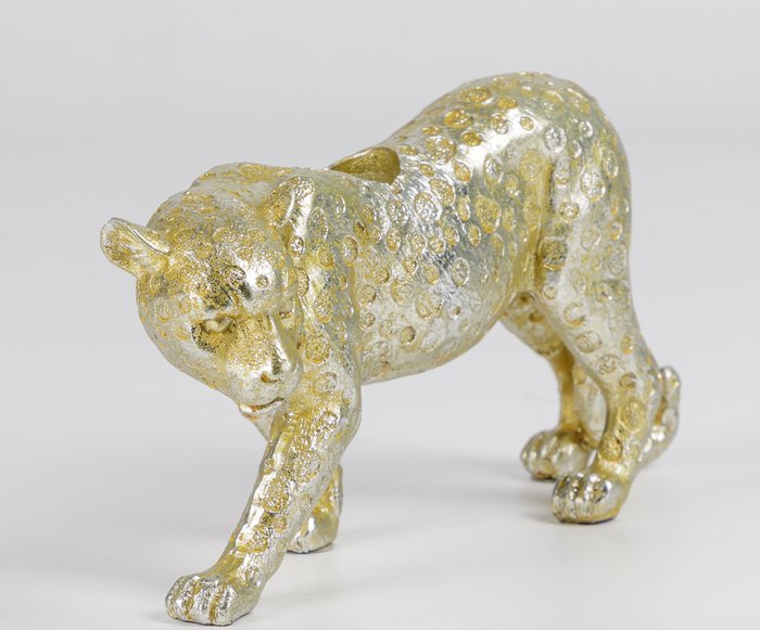 Подсвечник Леопард золотого цвета - лучшие Подсвечники в INMYROOM