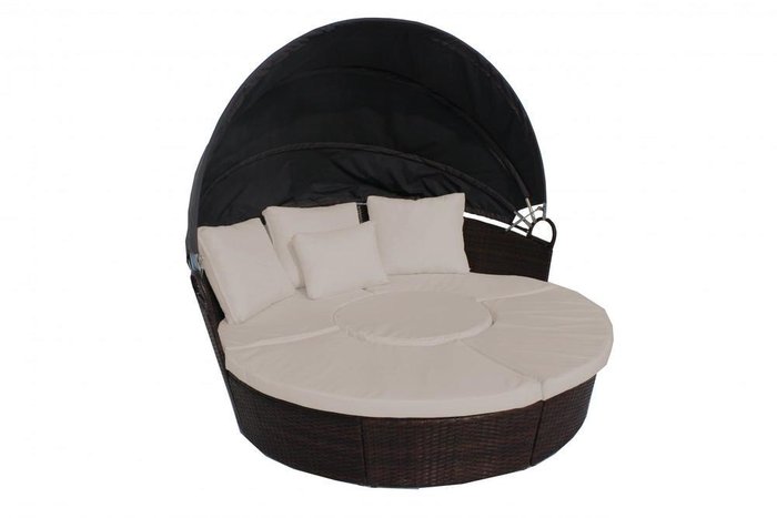 Набор мебели Ракушка темно-коричневого цвета - купить Комплекты для сада и дачи по цене 74188.0