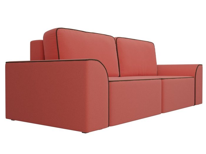 Прямой диван-кровать Вилсон кораллового цвета - лучшие Прямые диваны в INMYROOM