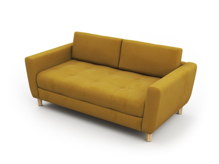 Диван Герберт желтого цвета - лучшие Прямые диваны в INMYROOM