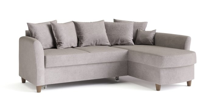 Угловой диван-кровать Катарина серого цвета - купить Угловые диваны по цене 69097.0