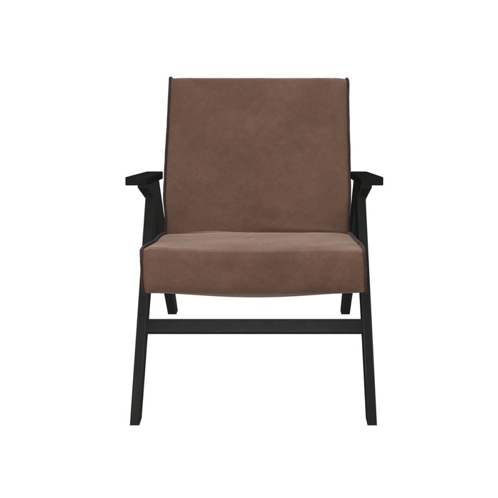 Кресло Вест черно-коричневого цвета - купить Интерьерные кресла по цене 13971.0