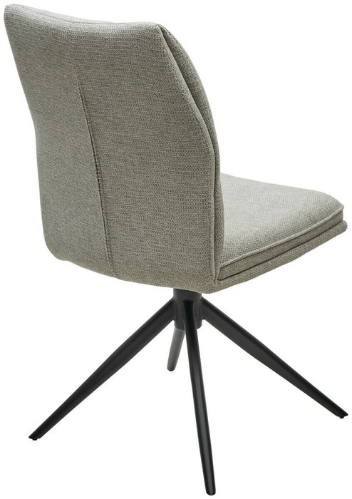 Стул Yohan вращающийся серого цвета - лучшие Обеденные стулья в INMYROOM