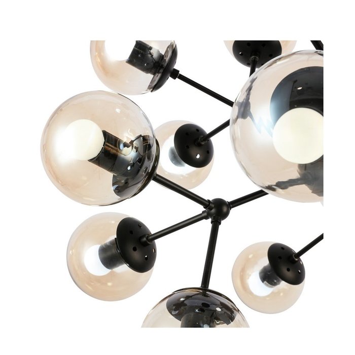 Светильник подвесной Черный/Янтарный E14 18*60W LACOTTA - лучшие Подвесные люстры в INMYROOM