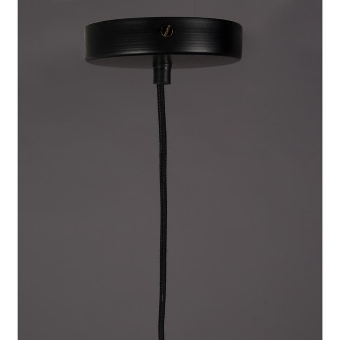 Лампа подвесная Tan black  с плетеным держателем  - лучшие Подвесные светильники в INMYROOM