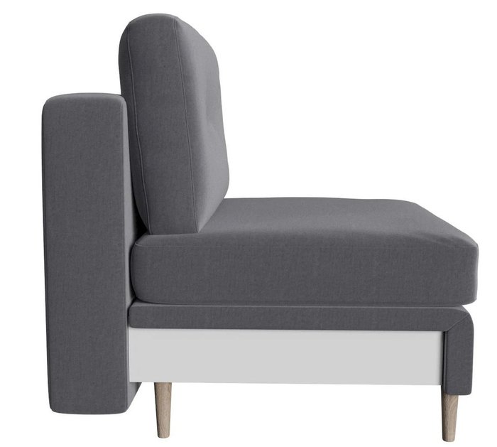 Модуль кресло Белфаст серого цвета - лучшие Интерьерные кресла в INMYROOM