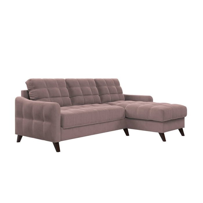 Угловой диван-кровать Бремен коричневого цвета - лучшие Угловые диваны в INMYROOM
